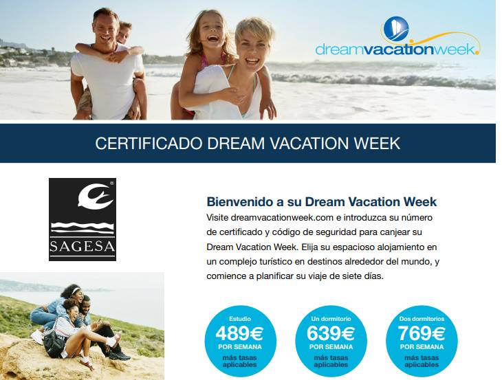 Dream vacation week